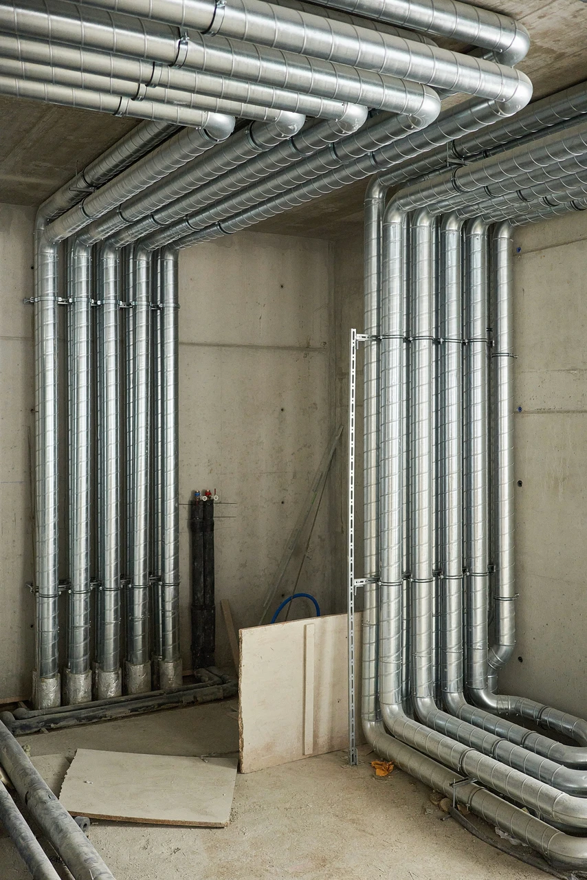 Rohrleitungen einer Sanitärinstallation