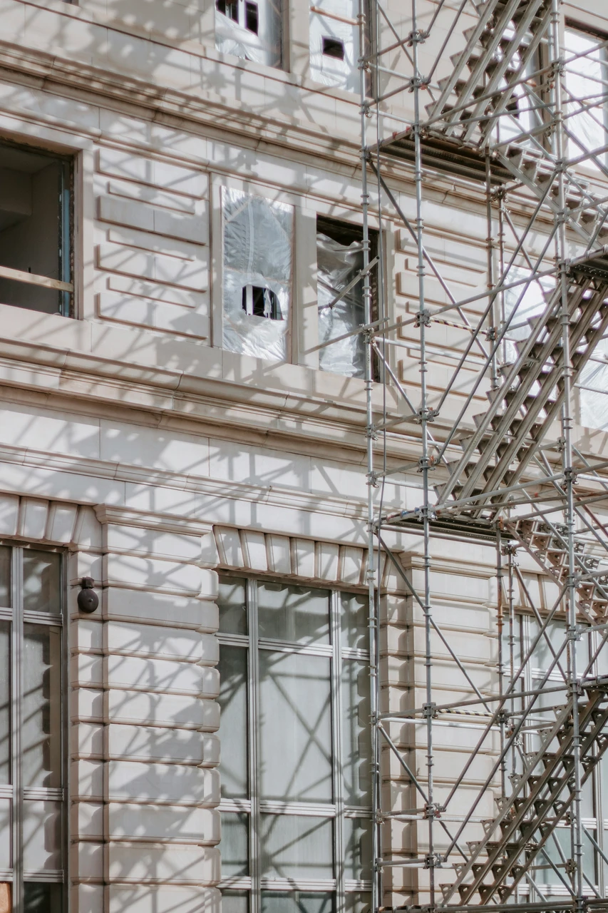 Gerüst an einer Fassade